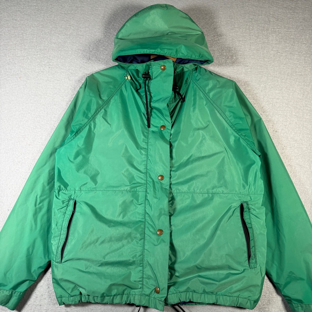 Vintage Eastern Mountain Sports EMS Gore-Tex Men's Green Hooded Jacket Large